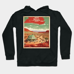 Broken Hill Australia Vintage Travel Poster Hoodie